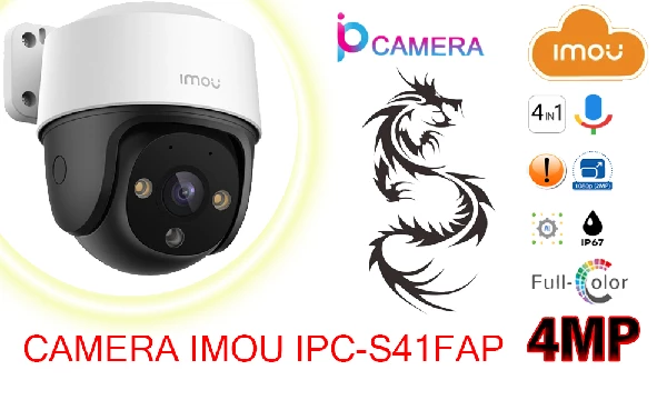 Camera imou full color tích hợp micro và báo động IPC-S41FAP