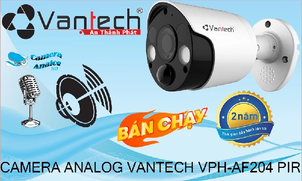 Camera analog dàm thoại 2 chiều báo động VPH-AF204 PIR