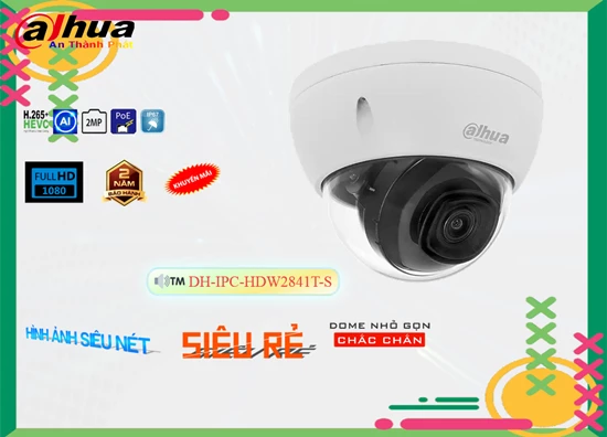 Lắp đặt camera Camera An Ninh  Dahua DH-IPC-HDW2841T-S Thiết kế Đẹp