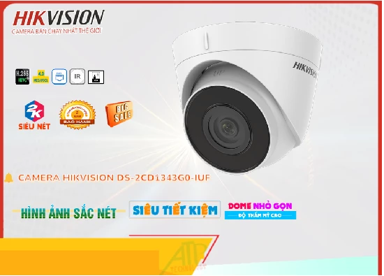 Lắp đặt camera DS-2CD1343G0-IUF  Hikvision Tiết Kiệm