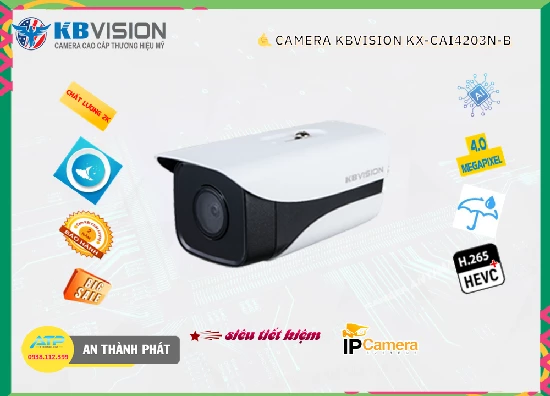 Lắp đặt camera Camera  KBvision KX-CAi4203N-B Thiết kế Đẹp