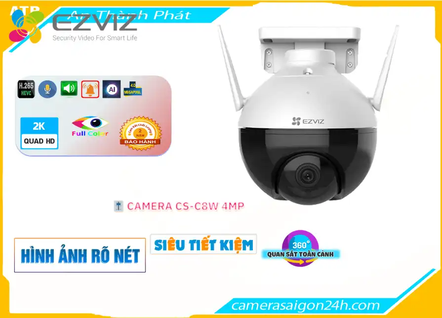 Camera Wifi Ezviz Sắc Nét CS-C8W 2K+ 4MP,thông số CS-C8W 2K+ 4MP,CS-C8W 2K+ 4MP Giá rẻ,CS C8W 2K+ 4MP,Chất Lượng CS-C8W