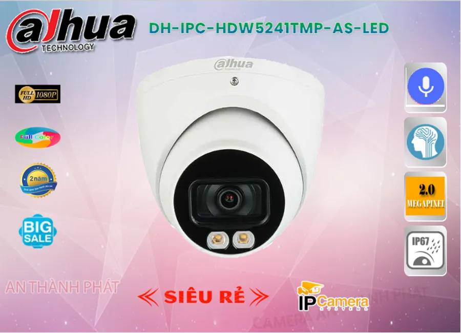 DH IPC HDW5241TMP AS LED,Camera IP Dahua DH-IPC-HDW5241TMP-AS-LED,Chất Lượng DH-IPC-HDW5241TMP-AS-LED,Giá