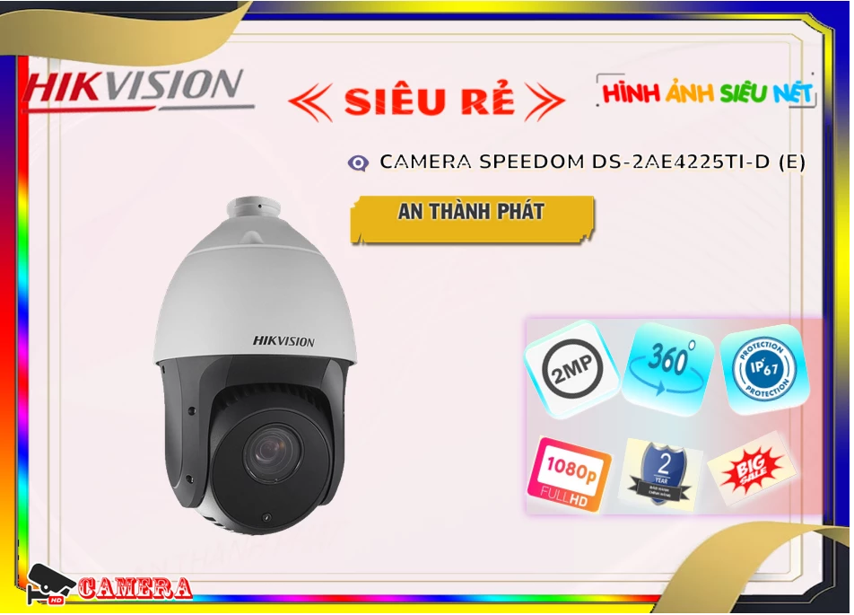 Camera Speed Dome Hikvision DS-2AE4225TI-D(E),DS-2AE4225TI-D(E) Giá rẻ,DS 2AE4225TI D(E),Chất Lượng