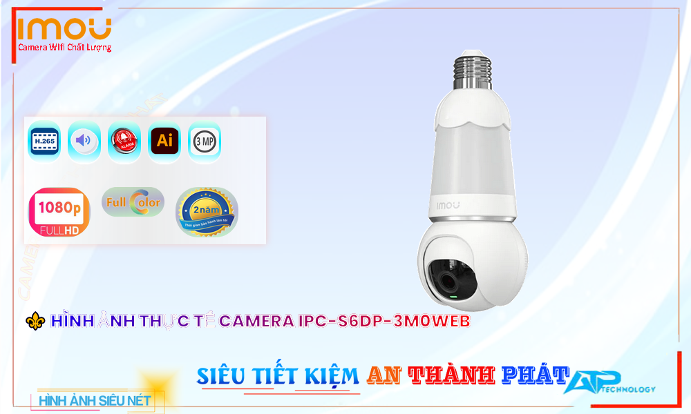 Camera An Ninh Wifi Imou IPC-S6DP-3M0WEB Giá rẻ,IPC-S6DP-3M0WEB Giá Khuyến Mãi, Không Dây IP IPC-S6DP-3M0WEB Giá