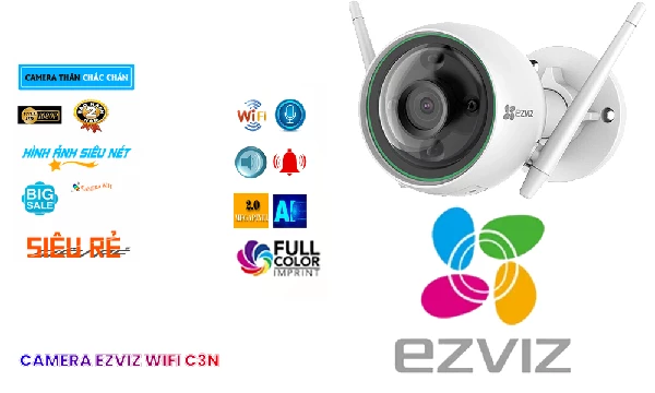 Camera EZVIZ dàm thoại 2 chiều color công nghệ AI