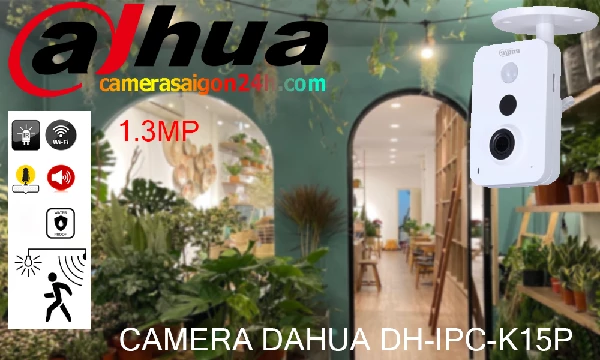 Camera dahua dàm thoại 2 chiều hồng ngoại thông minh DH-IPC-K15P