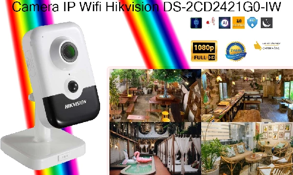 Camera Ip wifi phù hợp lắp trong nhà DS-2CD2421G0-IW