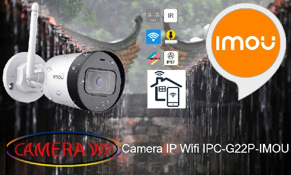 Camera imou lắp ngoài trời tích hợp micro IPC-G22P