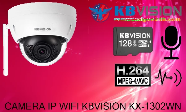 Camera Kbvision hỗ trợ micro và hồng ngoại