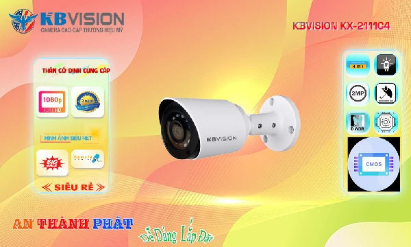 Trọn bộ 4 camera kbvision 2mp giá rẻ thích hợp lắp đặt tại nhà riêng,văn phòng công ty,cửa tiệm,quán cà phê.Sản phẩm có độ bền cao,chất lượng ổn định