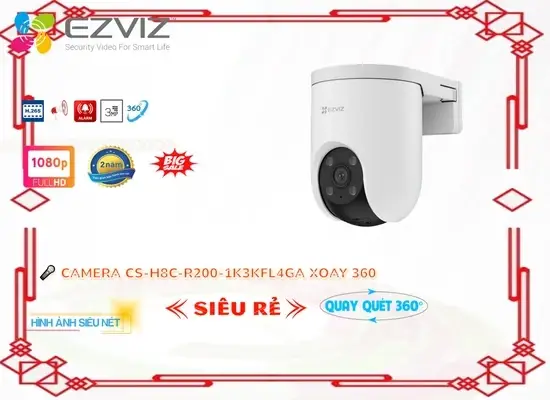 Lắp đặt camera CS-H8c-R200-1K3KFL4GA Camera Wifi Giá rẻ Wifi Ezviz ❇ 