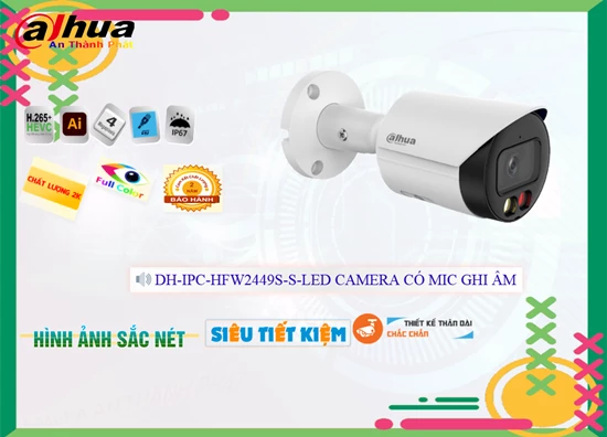 Lắp đặt camera ❇  Camera DH-IPC-HDW2449T-S-LED Thiết kế Đẹp