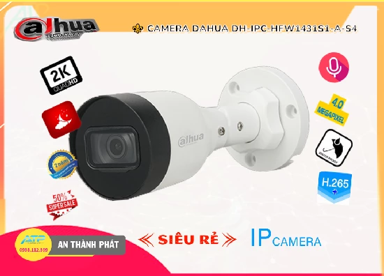 Lắp đặt camera DH-IPC-HFW1431S1-A-S4 Camera An Ninh Tiết Kiệm