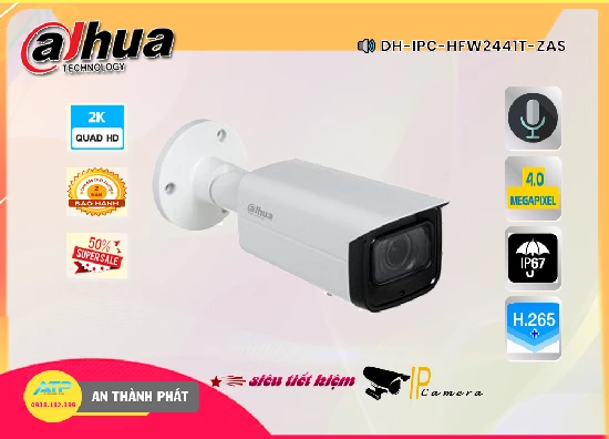 Lắp đặt camera DH-IPC-HFW2441T-ZAS  Dahua Sắt Nét