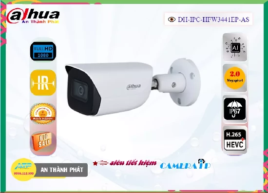 Lắp đặt camera DH-IPC-HFW3441EP-AS Camera Thiết kế Đẹp  Dahua