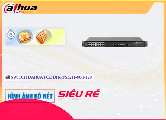 Lắp đặt camera Dahua DH-PFS4218-16ET-190 Switch chuyển đổi mạng