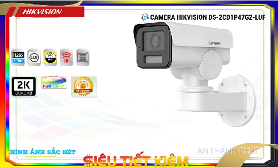 Lắp đặt camera Camera  Hikvision DS-2CD1P47G2-LUF Thiết kế Đẹp