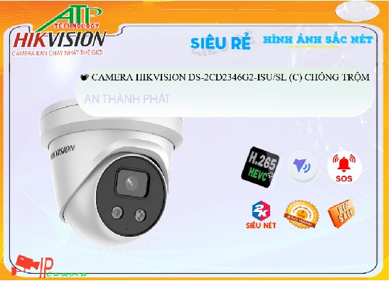 Lắp đặt camera ✅ DS-2CD2346G2-ISU/SL(C) Camera An Ninh Thiết kế Đẹp