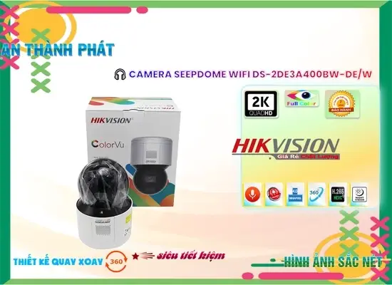 Lắp đặt camera DS-2DE3A400BW-DE/W Camera HD IP Hikvision