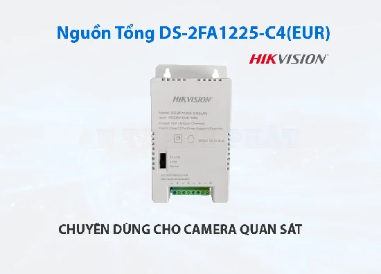 Lắp đặt camera Nguồn Tổng Hikvision 12V-1A-48W DS-2FA1225-C4(EUR)
