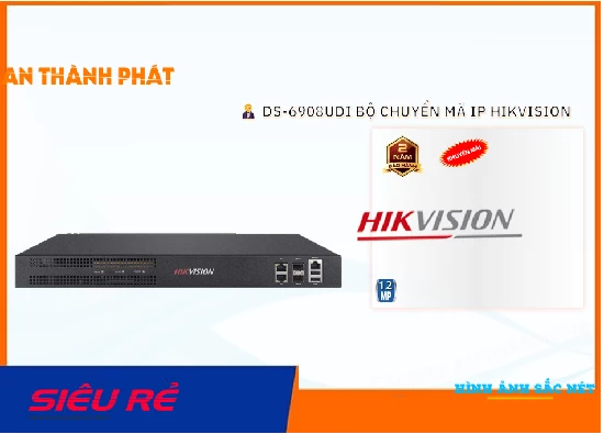 Lắp đặt camera Bộ giải mã tín hiệu camera IP xuất ra màn hình Hikvision DS-6908UDI