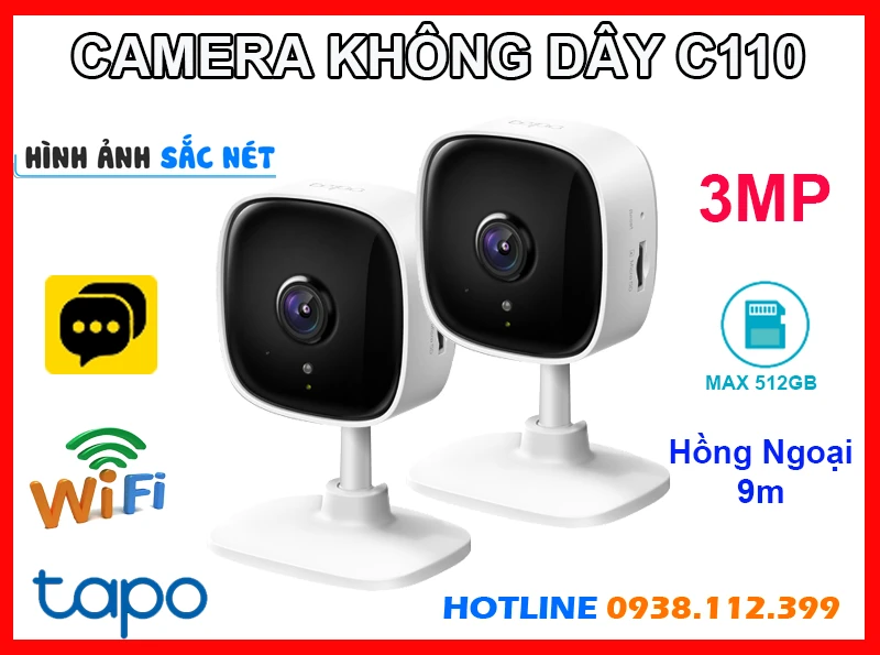 Lắp đặt camera Camera IP Wifi Không Dây Tapo C110 (3MP)