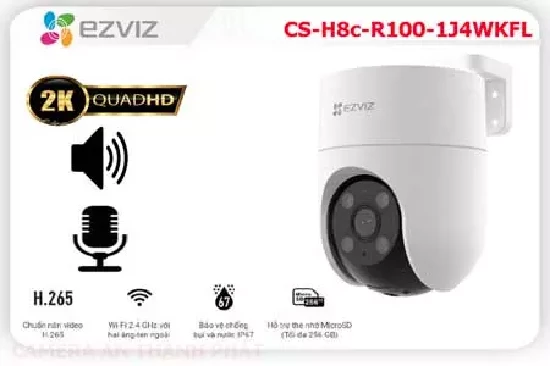 Lắp đặt camera Camera EZVIZ CS H8c R100 1J4WKFL