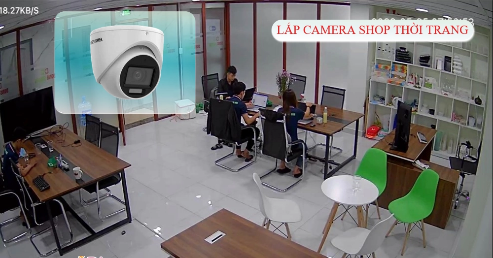 Hình ảnh lắp camera cho shop thời trang