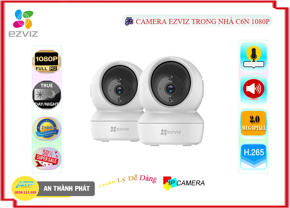 Camera C6N 1080P Wifi,C6N 1080P Giá rẻ,C6N 1080P,Chất Lượng C6N 1080P Sắc Nét Wifi Ezviz ,thông số C6N 1080P,Giá C6N
