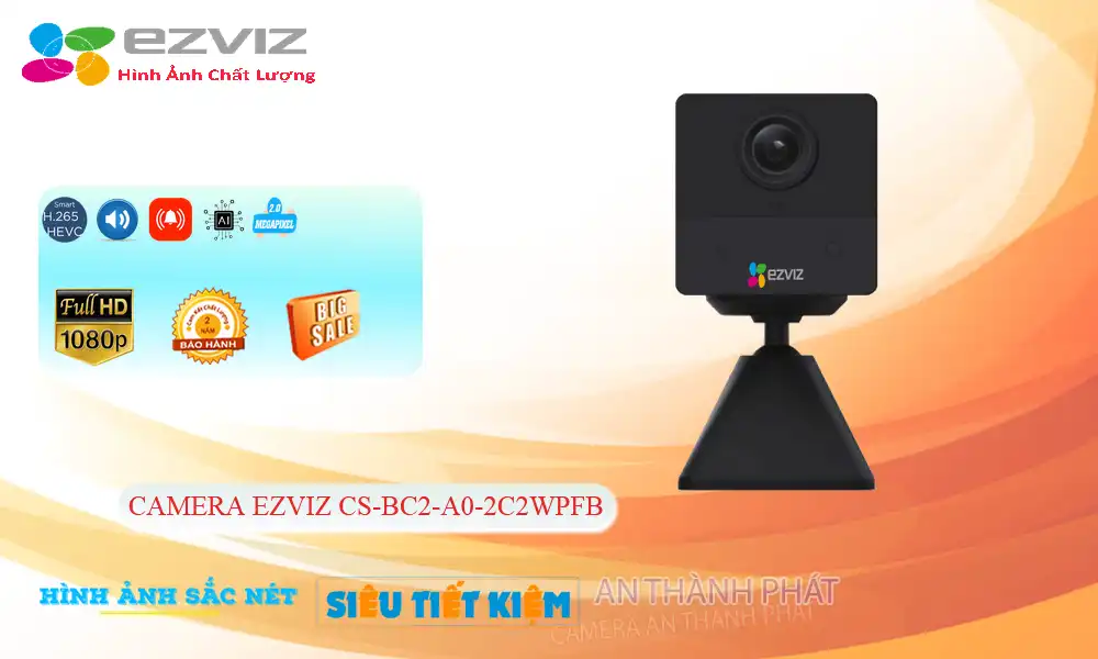 CS-BC2-A0-2C2WPFB sắc nét Wifi Ezviz