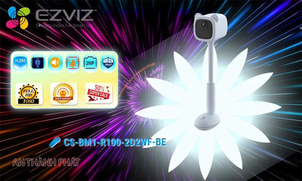 Điểm nổi bật camera Ezviz CS-BM1-R100-2D2WF-Be