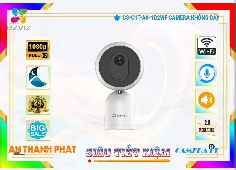 Camera CS-C1T-A0-1D2WF  Wifi Ezviz
