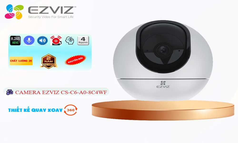 Điểm nổi bật camera wifi Ezviz CS-C6-A0-8C4WF