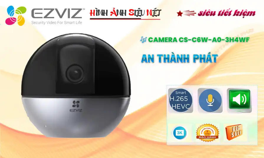 Camera An Ninh  Wifi Ezviz CS-C6W-A0-3H4WF (C6W) Giá rẻ