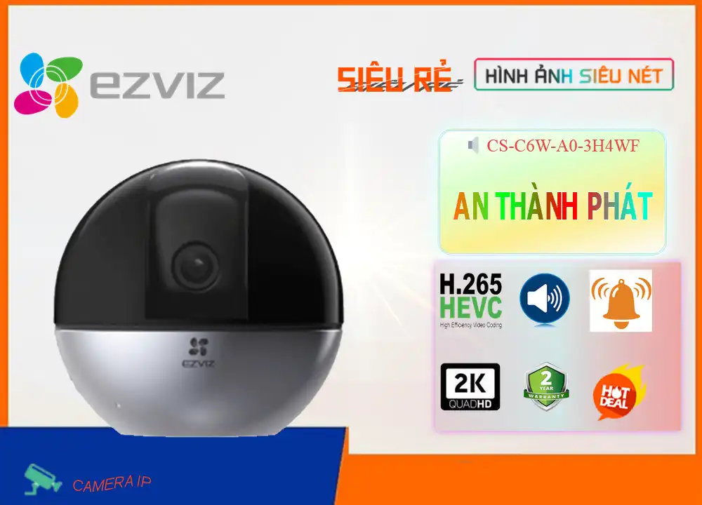 CS-C6W-A0-3H4WF sắc nét Wifi Ezviz