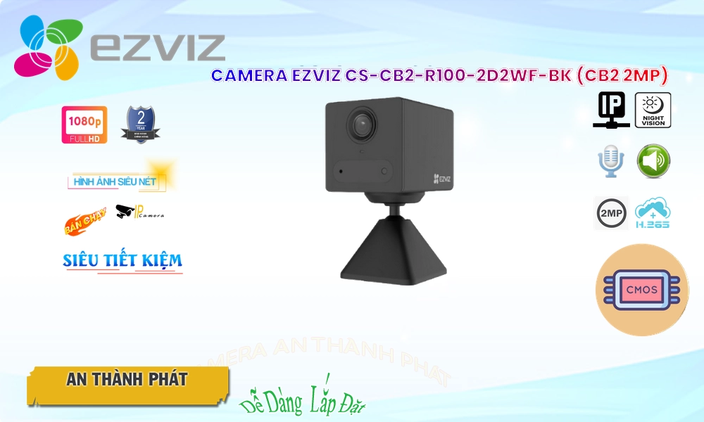 Camera Không Dây Wifi Ezviz CS-CB2-R100-2D2WF-BK (CB2 2MP) Tiết Kiệm