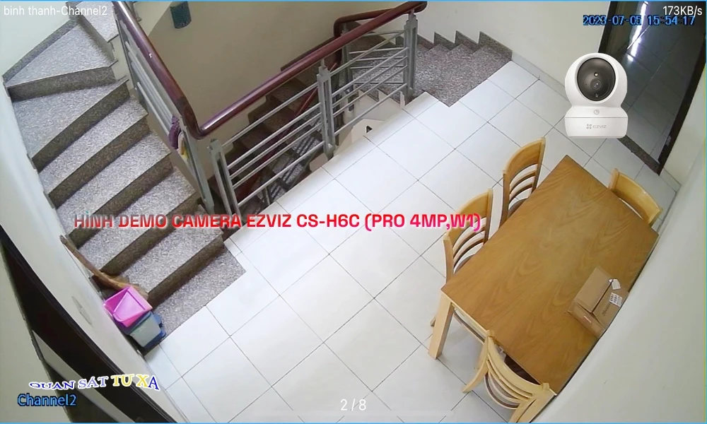 Camera Wifi Ezviz Chất Lượng Không Dây CS-H6c (Pro 4MP,W1)