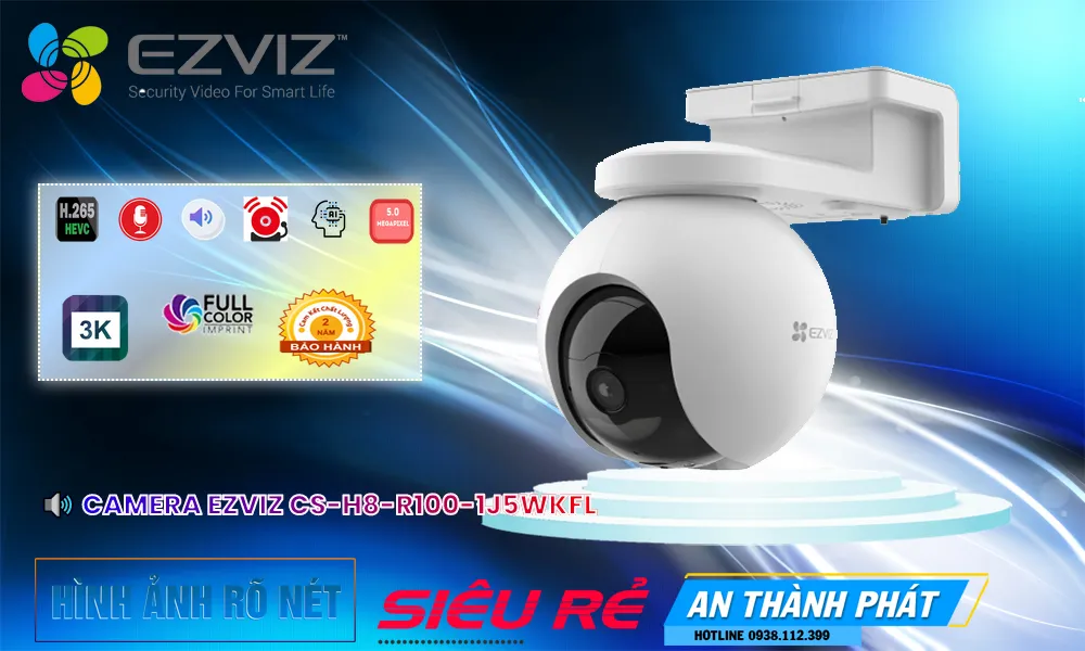 giới thiệu camera wifi Ezviz CS-H8-R100-1J5WKFL