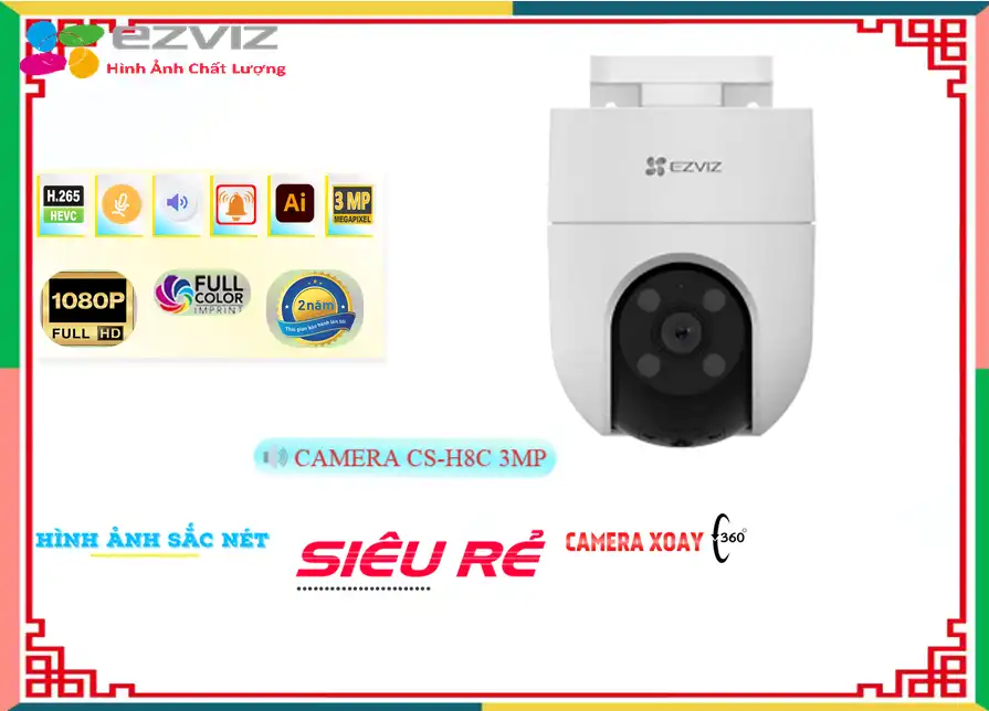 Camera Ezviz <b><b>CS-H8C 2K 3MP</b></b>