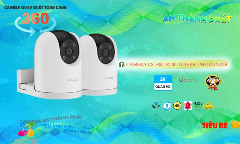 Camera Wifi Ezviz CS-H8c-R200-1K3EKFL