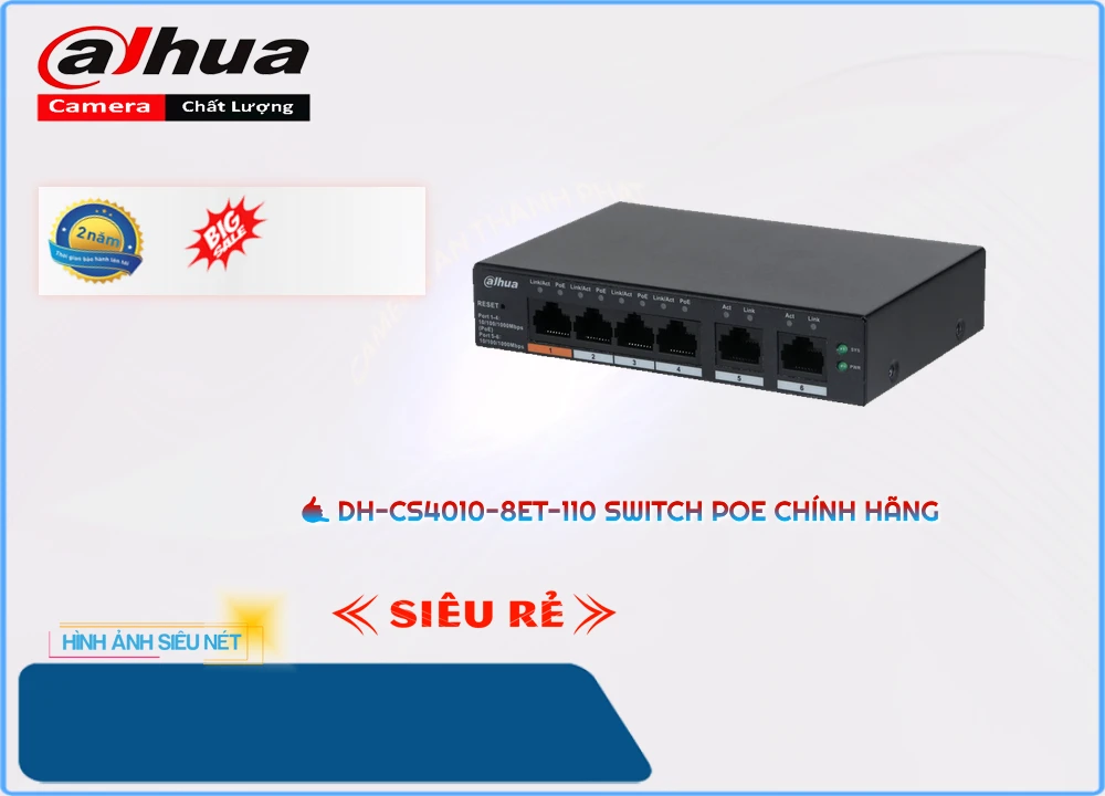 Switch chuyển đổi dữ liệu,DH-CS4010-8ET-110 Giá rẻ,DH-CS4010-8ET-110 Giá Thấp Nhất,Chất Lượng