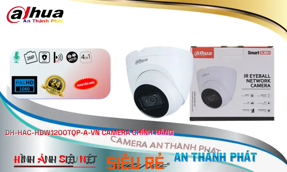 ➠  DH-HAC-HDW1200TQP-A-VN sắc nét Dahua