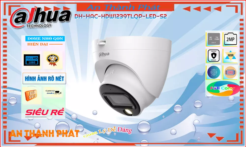 Camera Dahua DH-HAC-HDW1239TLQP-LED-S2,DH-HAC-HDW1239TLQP-LED-S2 Giá rẻ,DH-HAC-HDW1239TLQP-LED-S2 Giá Thấp Nhất,Chất