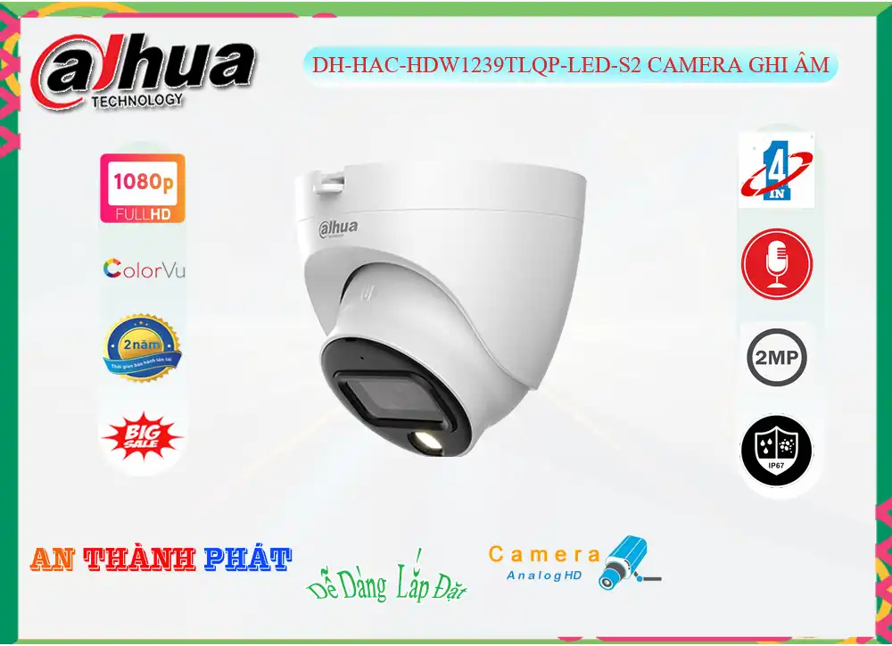 ➠ DH-HAC-HDW1239TLQP-LED-S2 sắc nét Dahua ➠ DH-HAC-HDW1239TLQP-LED-S2 sắc nét Dahua