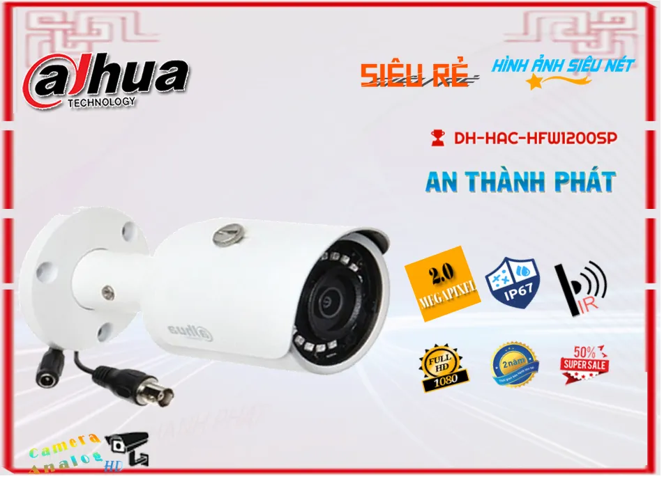 DH-HAC-HFW1200SP Camera Dahua Thiết kế Đẹp
