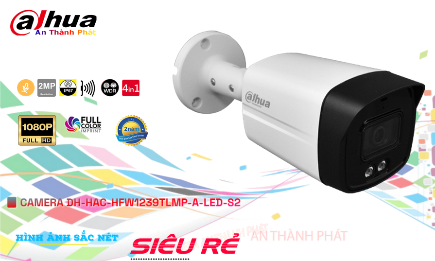 DH-HAC-HFW1239TLMP-A-LED-S2 sắc nét Dahua