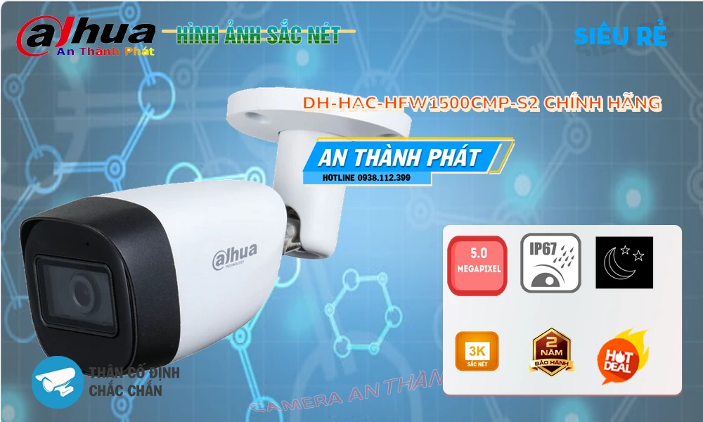 DH-HAC-HFW1500CMP-S2 sắc nét Dahua DH-HAC-HFW1500CMP-S2 sắc nét Dahua
