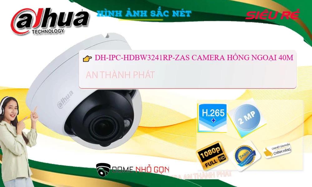 DH-IPC-HDBW3241RP-ZAS sắc nét Dahua