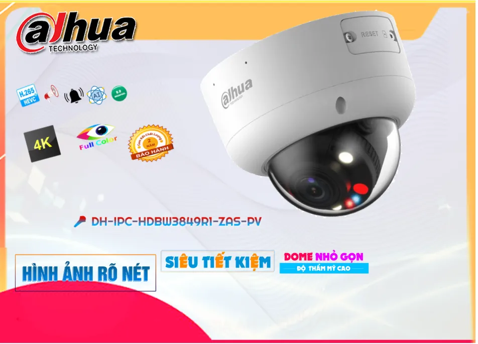 Camera Dahua DH-IPC-HDBW3849R1-ZAS-PV,thông số DH-IPC-HDBW3849R1-ZAS-PV,DH-IPC-HDBW3849R1-ZAS-PV Giá rẻ,DH IPC